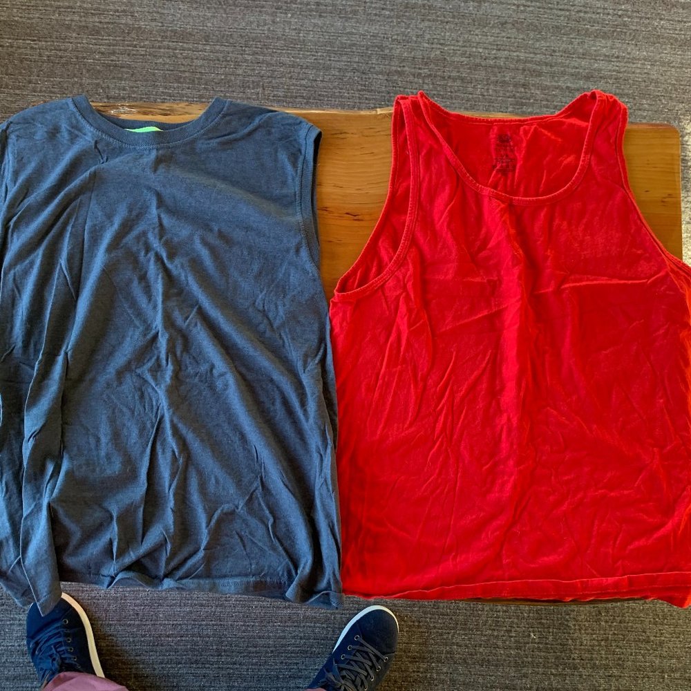 Two Fruit of the Loom Men's Tank Tops